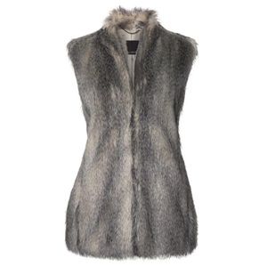 Banana Republic faux fur vest